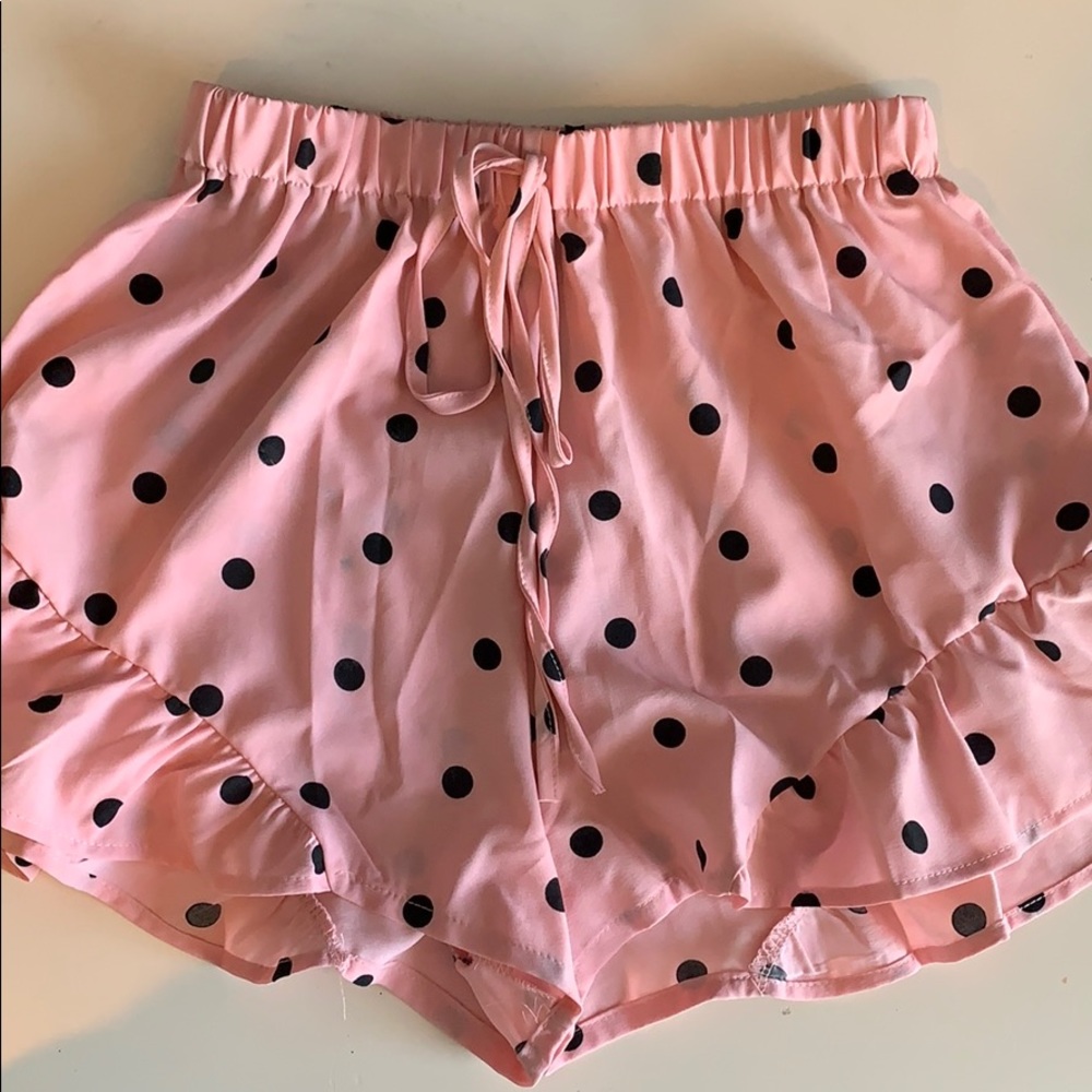 Polka Dot Ruffle Shorts